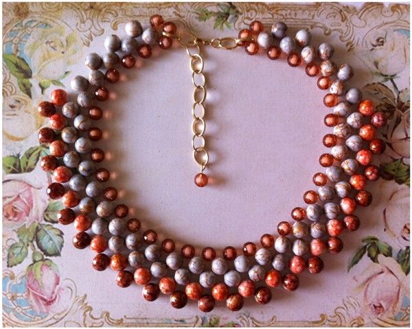 Maxi Colar Floratta Nude