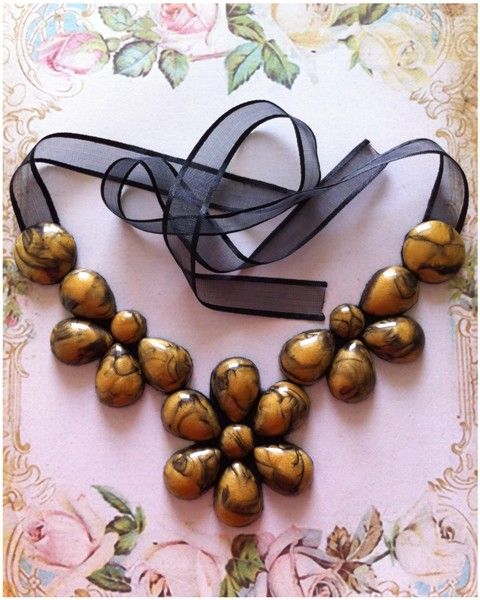 Maxi Colar Gold Flower
